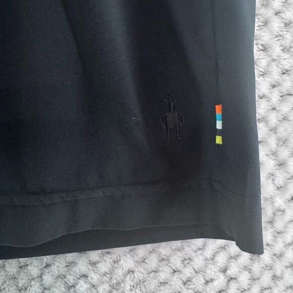 Smartwool Shorts Mens L Black Merino Sport 10in Mid Rise Straight Leg Drawstring - Picture 4 of 13